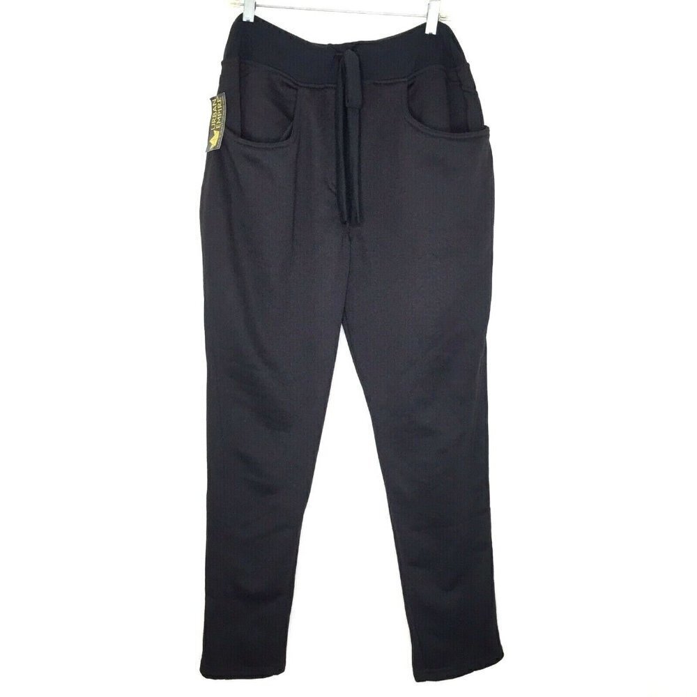 Urban Empire Adult Medium Sweat Pants Hip Hop Dance Black Baggy Made In USA